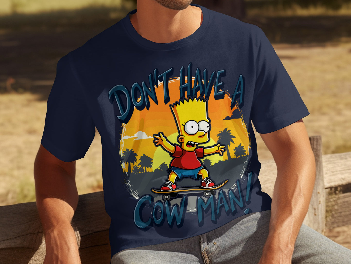 Don't Have a Cow Man Bart Simpson T-shirt