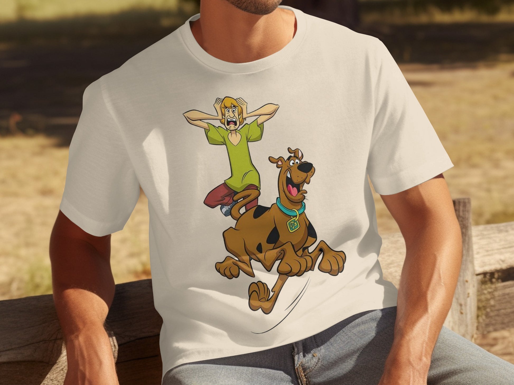 Scooby-Doo and Shaggy Graphic T-Shirt Novelty Tee