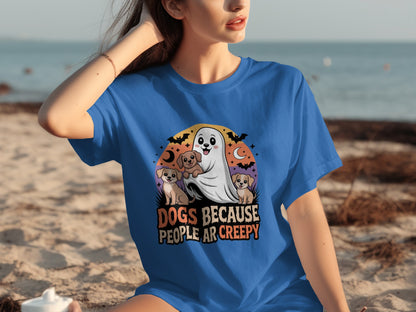 Dogs Because People Are Creepy Halloween T-shirt