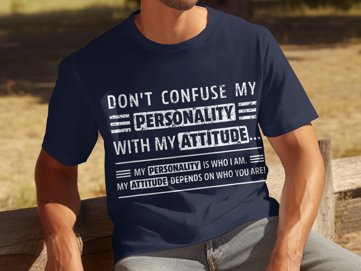 Don't Confuse My Personality With My Attitude T-shirt