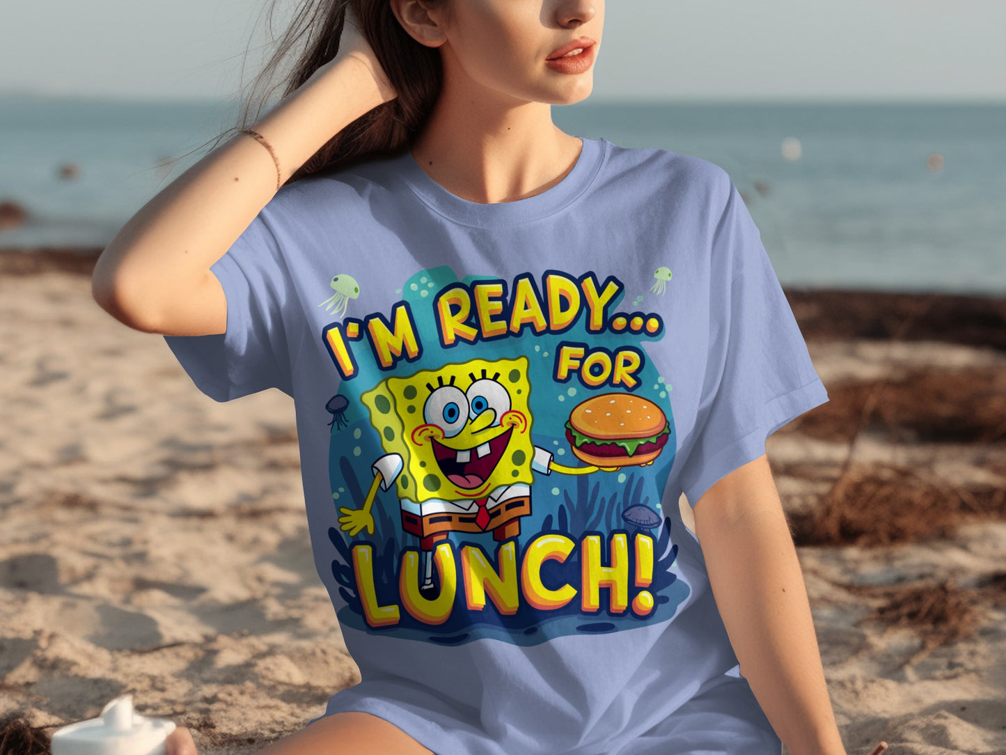I'm Ready for Lunch Graphic T-shirt for Beach Days