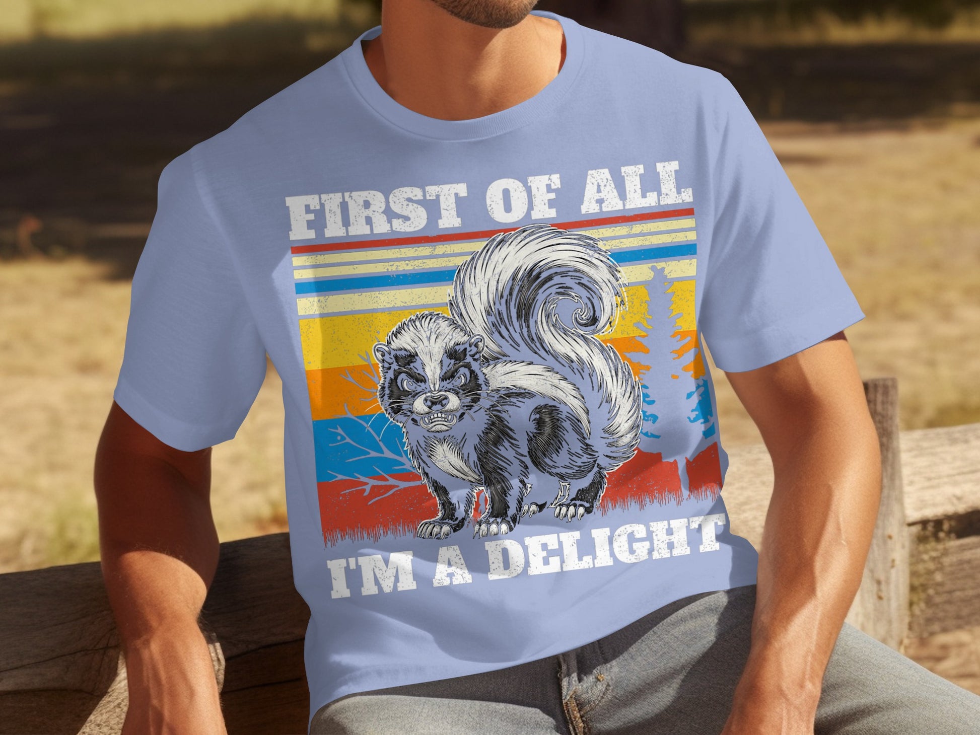 First of All I'm a Delight Skunk Graphic Tee