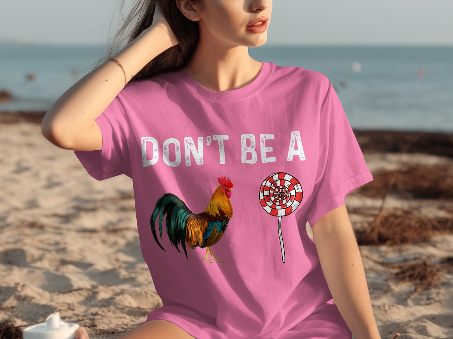 Don't Be A Rooster and Lollipop Graphic T-shirt
