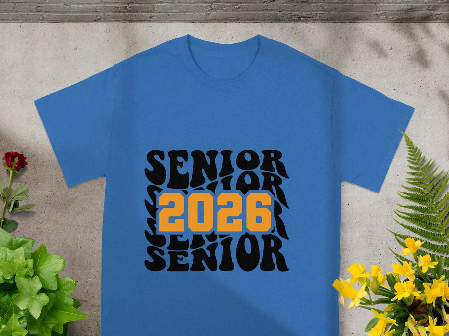 Senior 2026 Retro Bold Graphic Design T-shirt