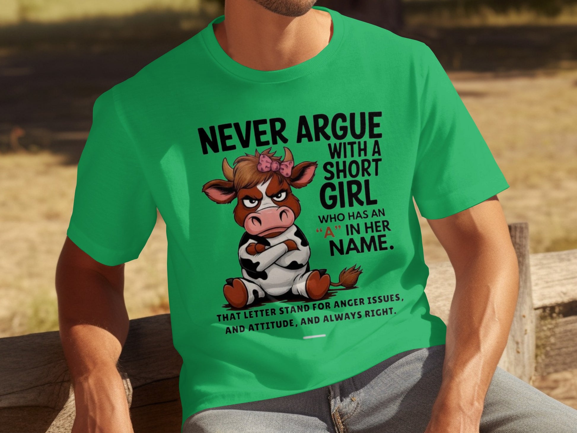 Never Argue With A Short Girl Funny T-Shirt
