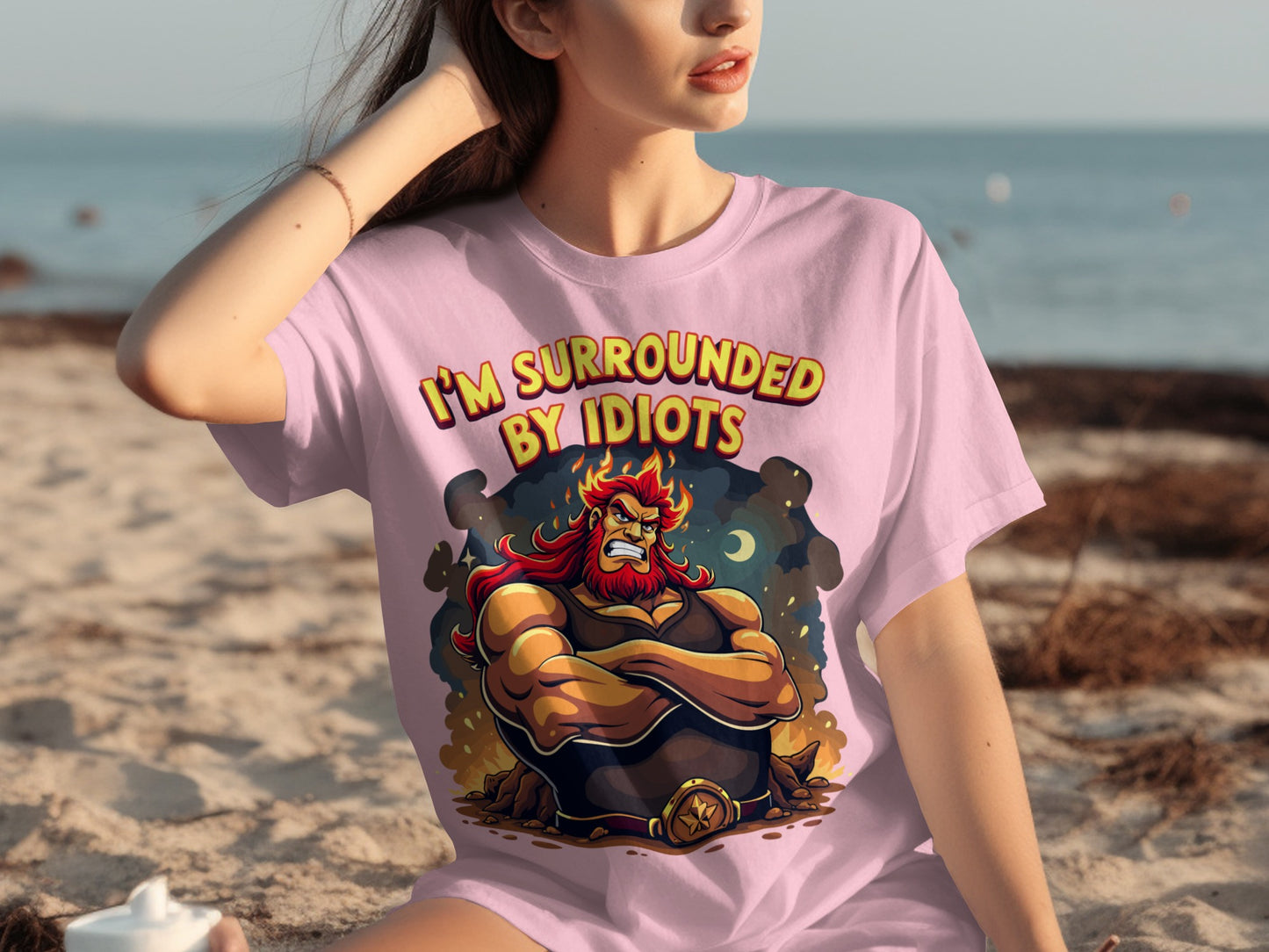 I'm Surrounded By Idiots Funny Graphic T-Shirt