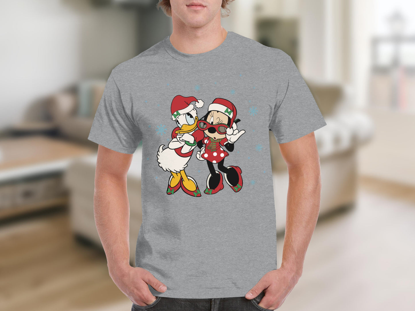Donald Duck and Minnie Mouse Holiday Graphic T-Shirt