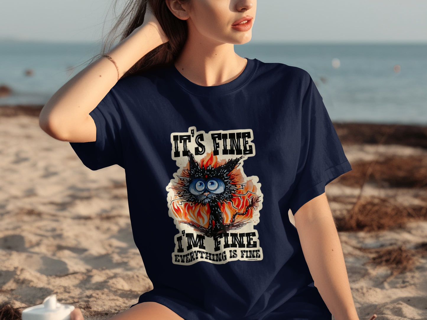 It's Fine I'm Fine Everything is Fine Graphic T-Shirt