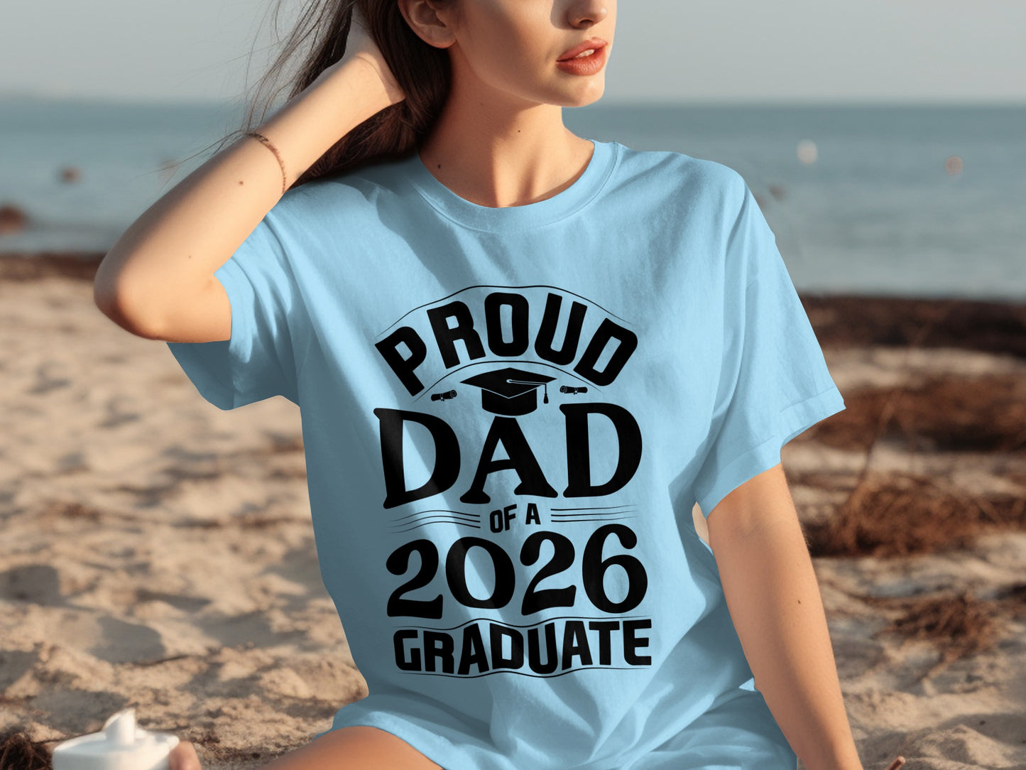 Proud Dad of a 2026 Graduate T-shirt Gift Idea