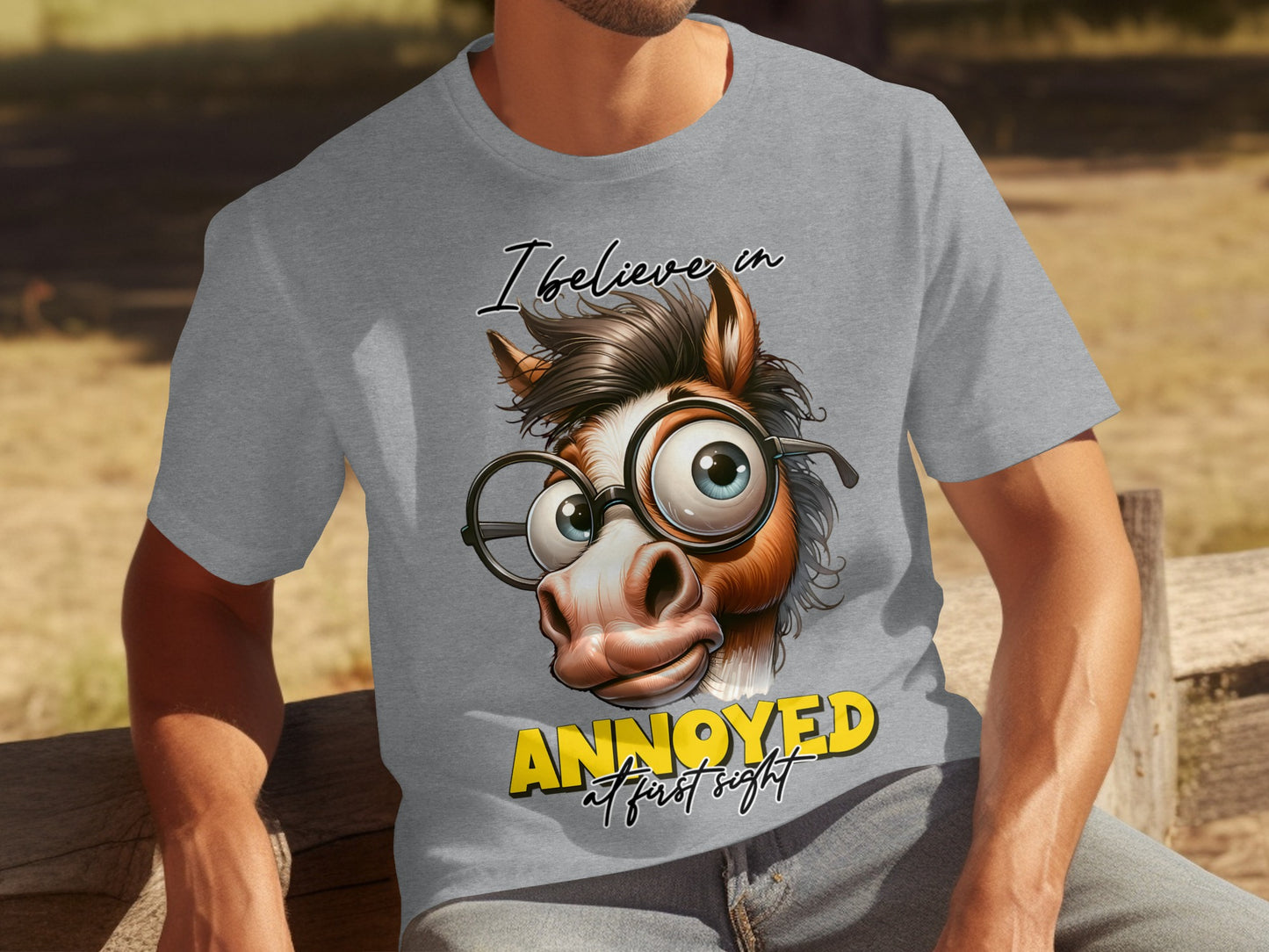 Believe in Annoyed at First Sight Graphic T-Shirt