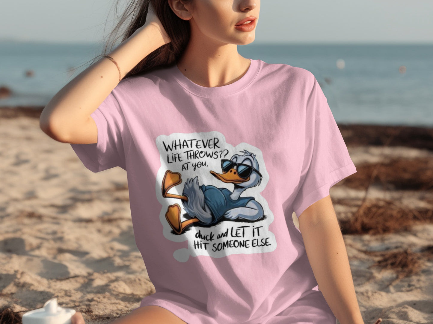 Whatever Life Throws at You Duck It Graphic T-Shirt