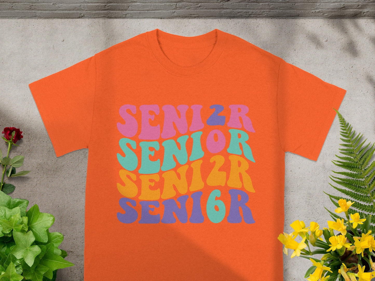 SENI0R SENIOR SENI2R SENI6R Colorful T-shirt