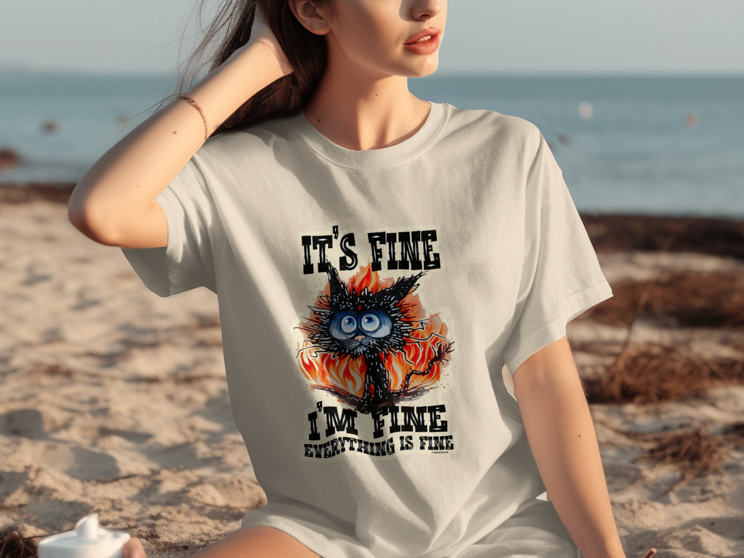 It's Fine I'm Fine Everything Is Fine Graphic Tee