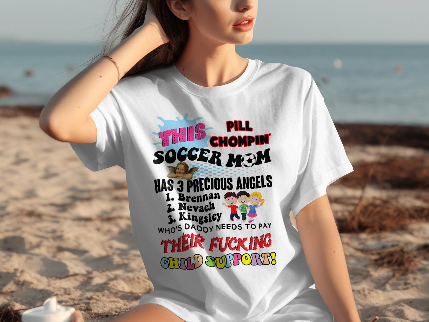 This Pill Chompin Soccer Mom Child Support T-Shirt