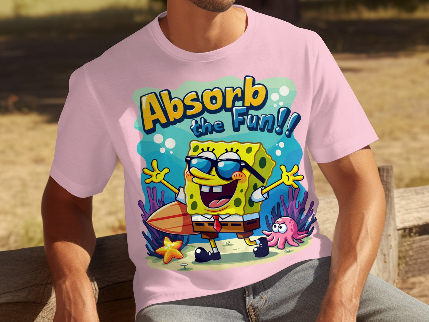 Absorb the Fun SpongeBob T-Shirt for All Ages