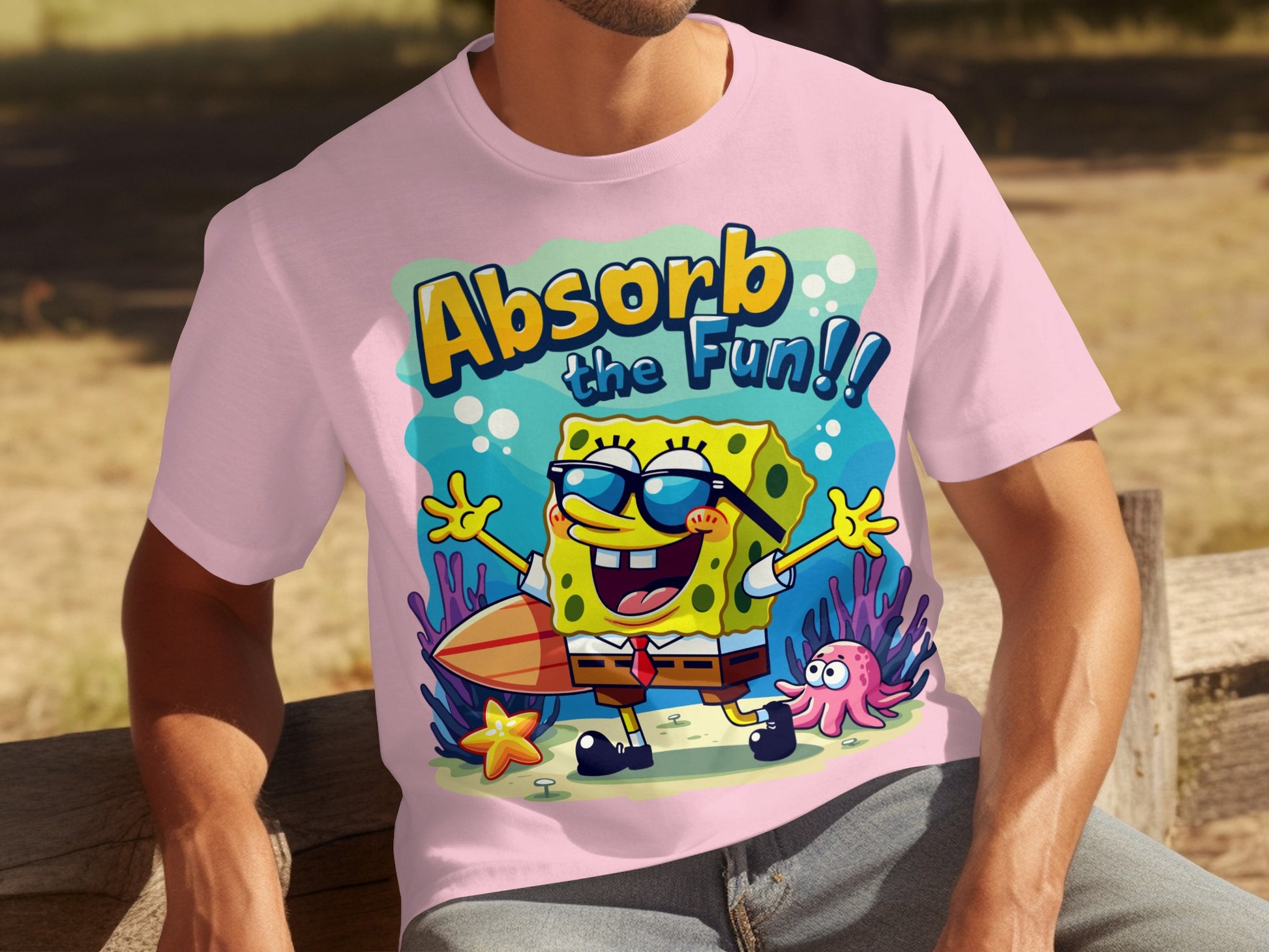 Absorb the Fun SpongeBob T-Shirt for All Ages