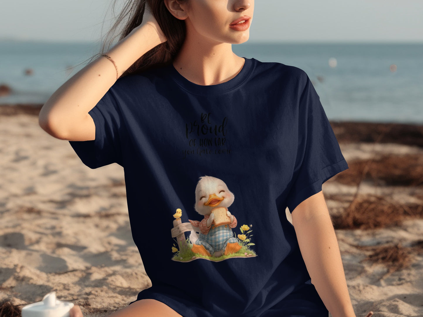 Be Proud Of How Far You Have Come Duck T-shirt