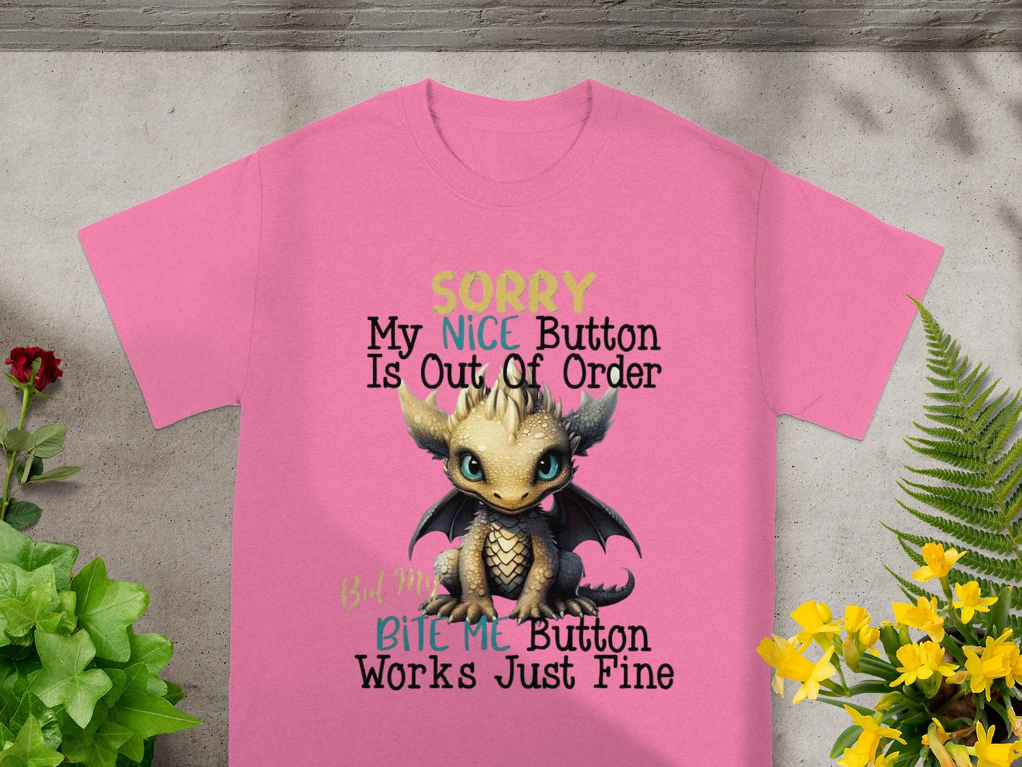 Sorry My Nice Button Is Out of Order Dragon Shirt