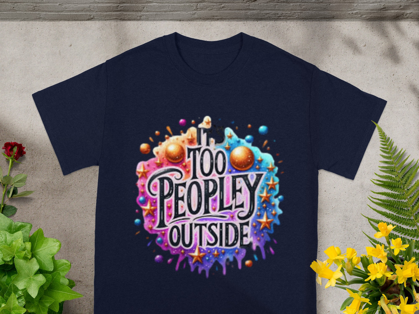 Too Peopley Outside Graphic Tee shirt