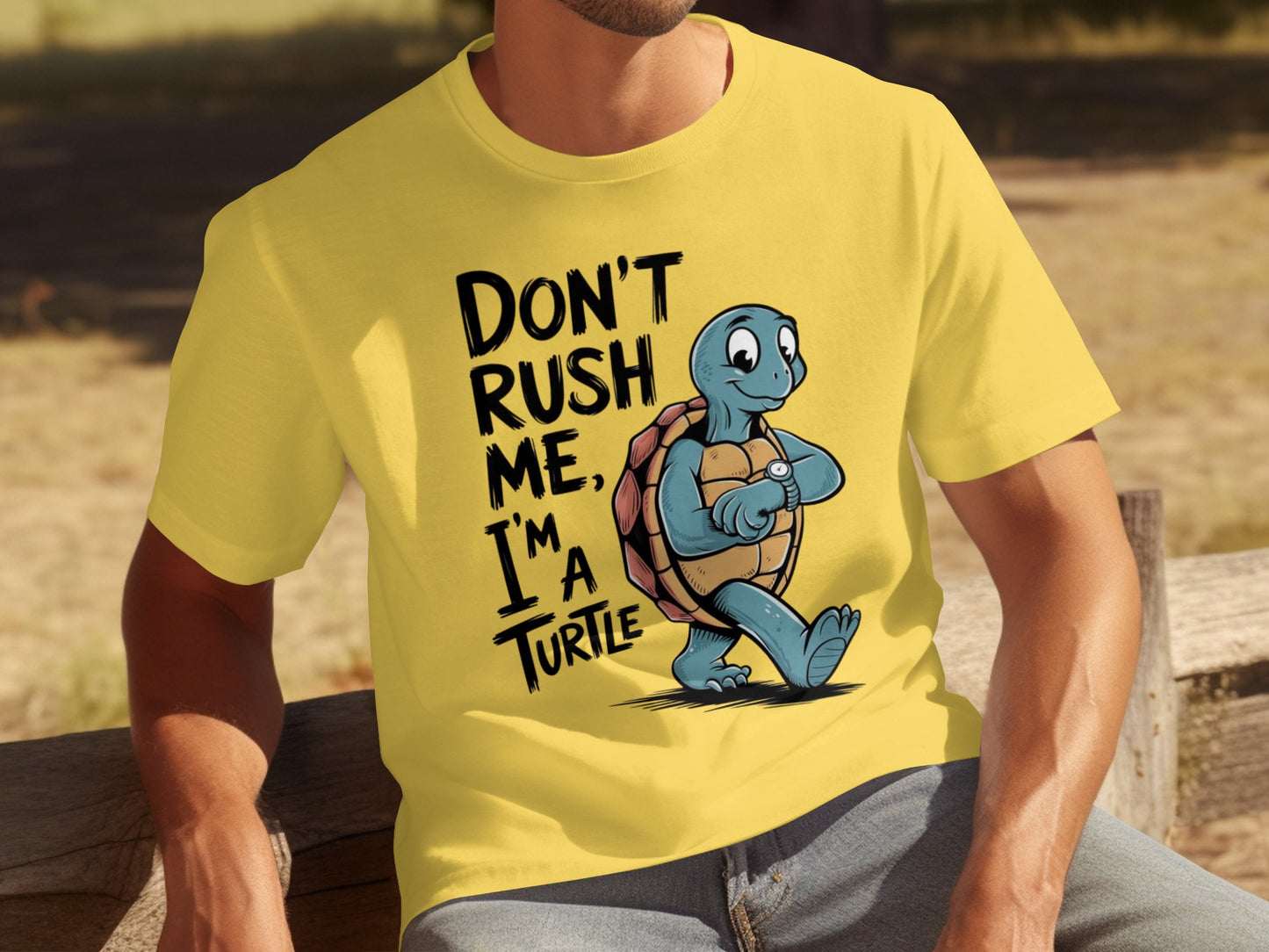 Don't Rush Me I'm a Turtle Graphic Tee