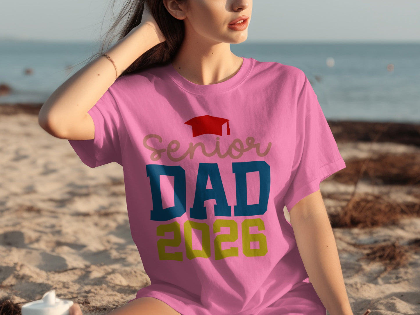 Senior Dad 2026 Colorful Graduation T-shirt
