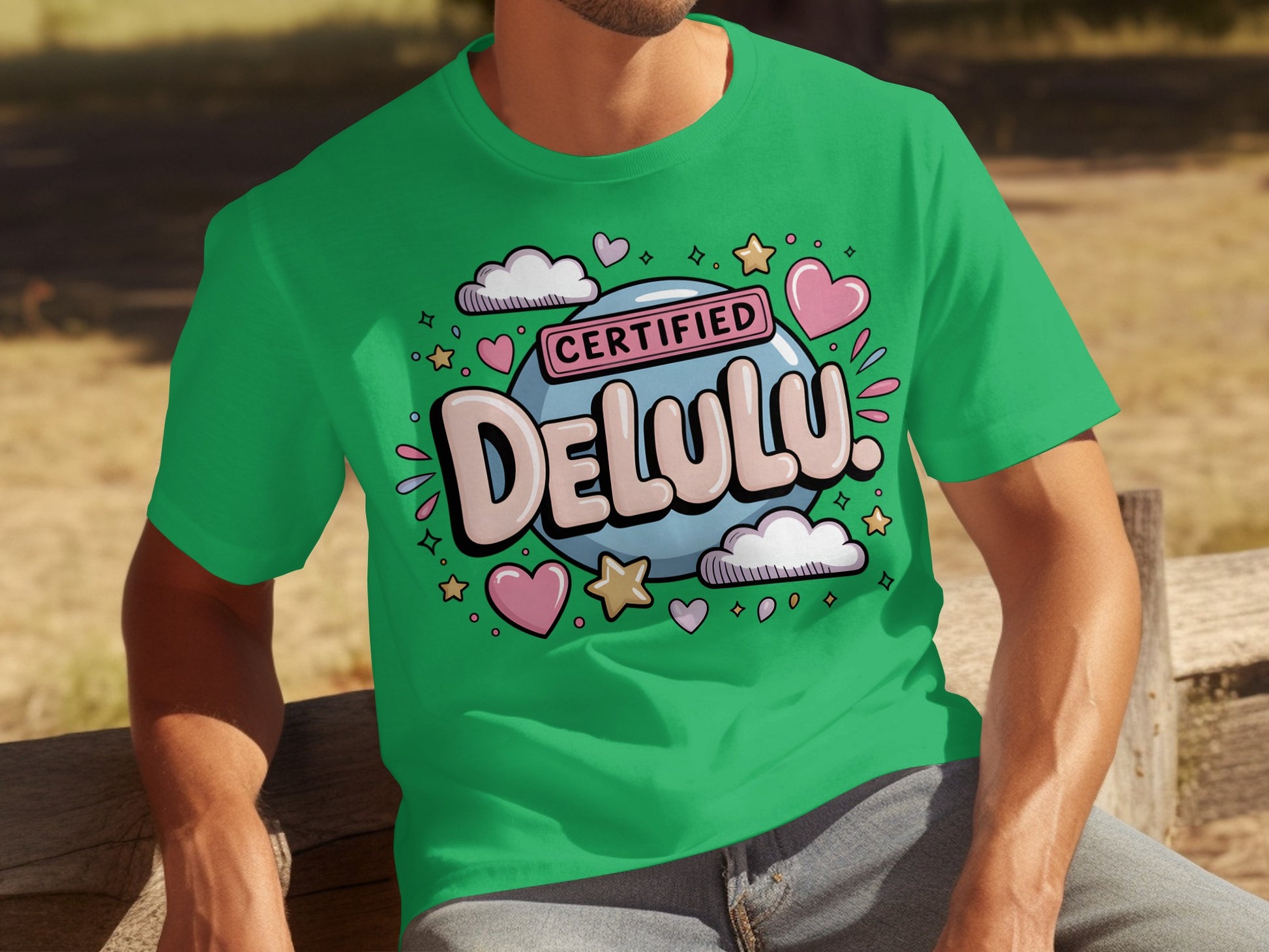 Certified Delulu Graphic Printed T-shirt for Fun Wear