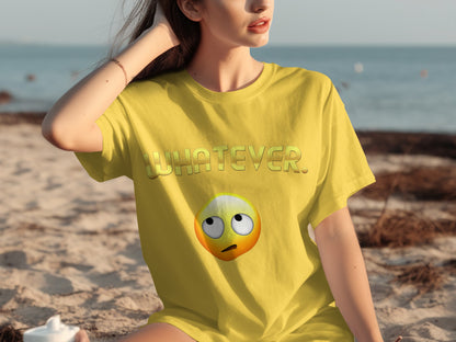 Whatever Face Graphic T-Shirt Express Yourself Tee