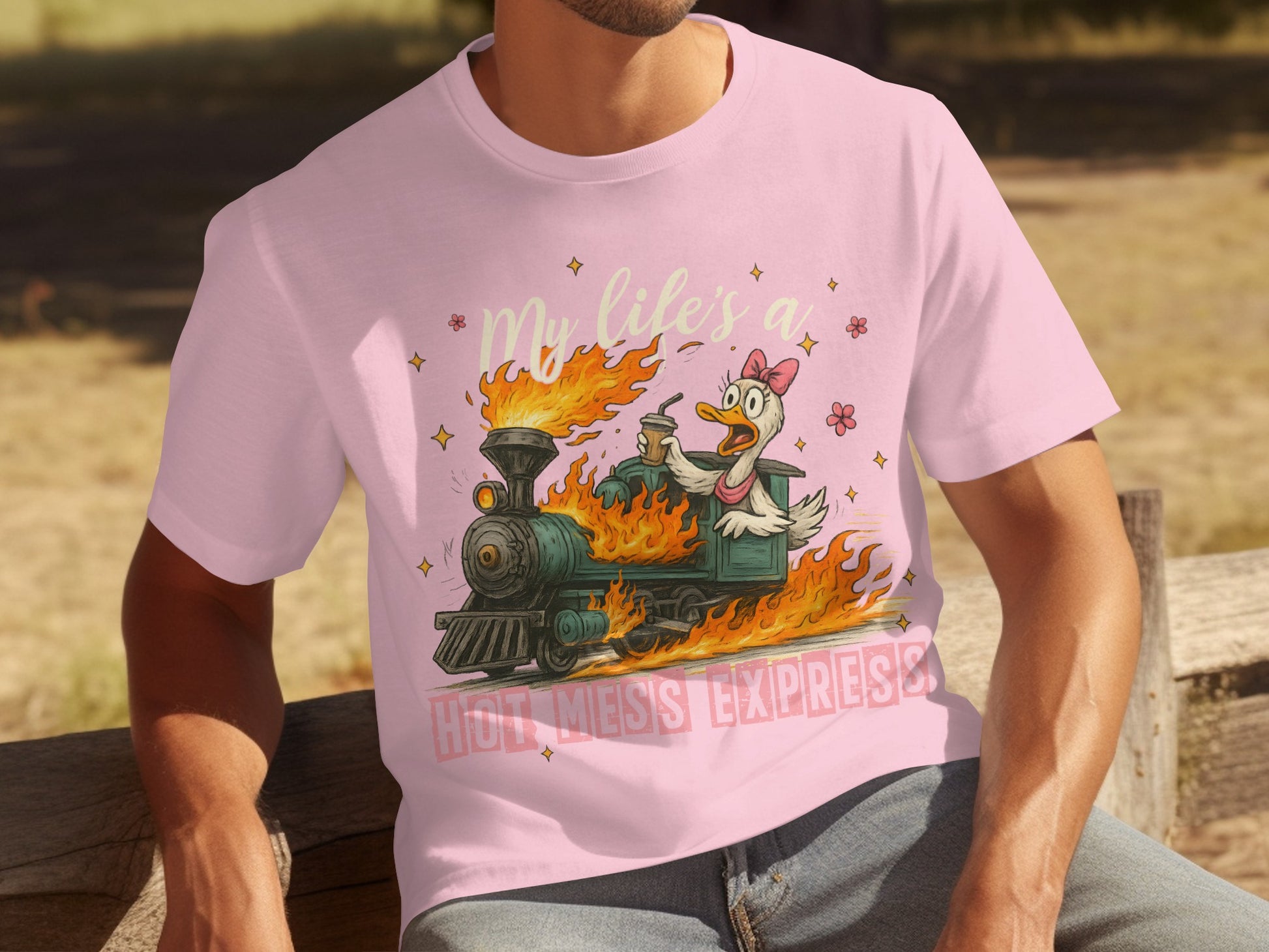 My Life's a Hot Mess Express Funny Graphic T-Shirt