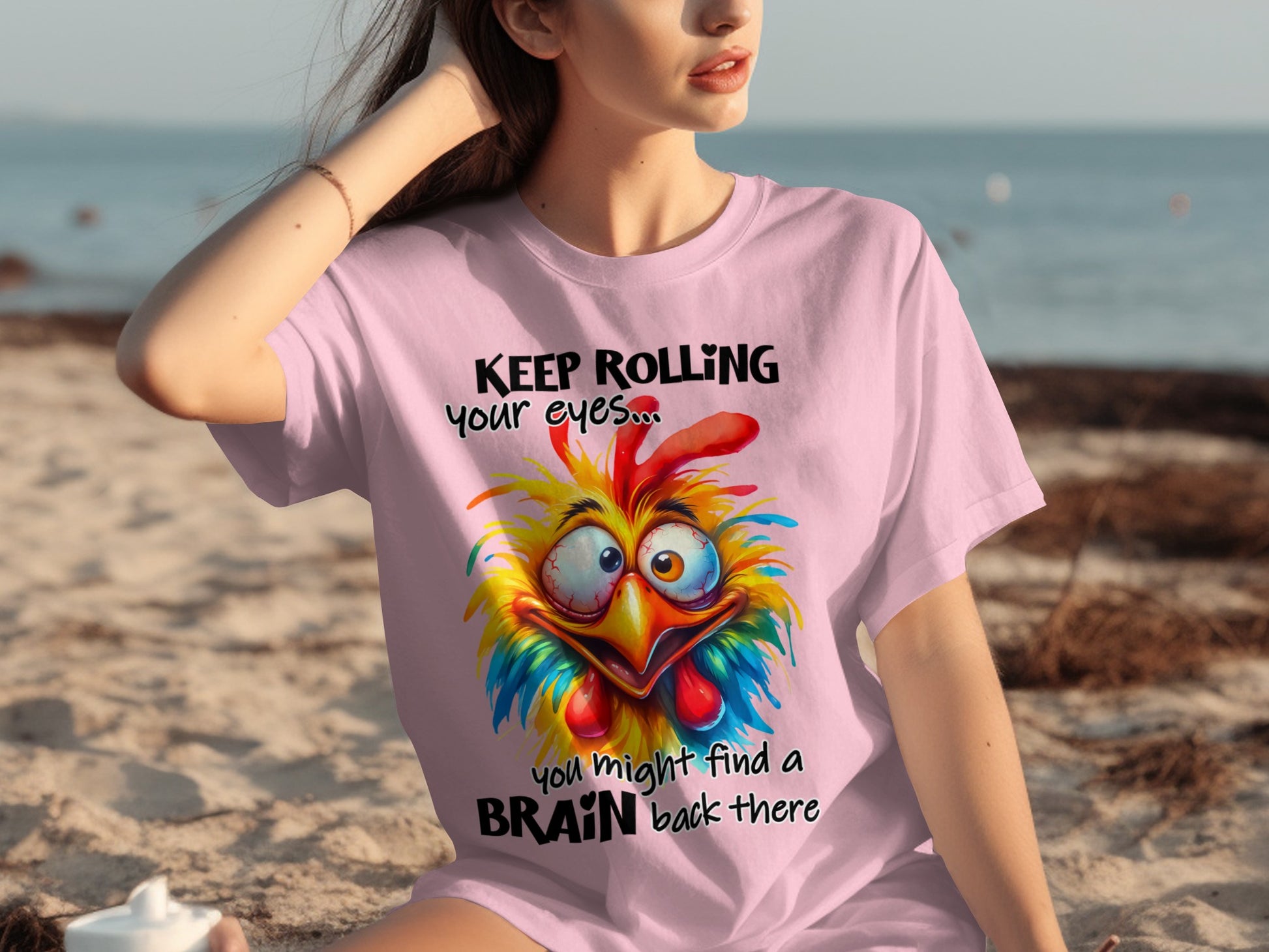 Keep Rolling Your Eyes Colorful Cartoon Shirt