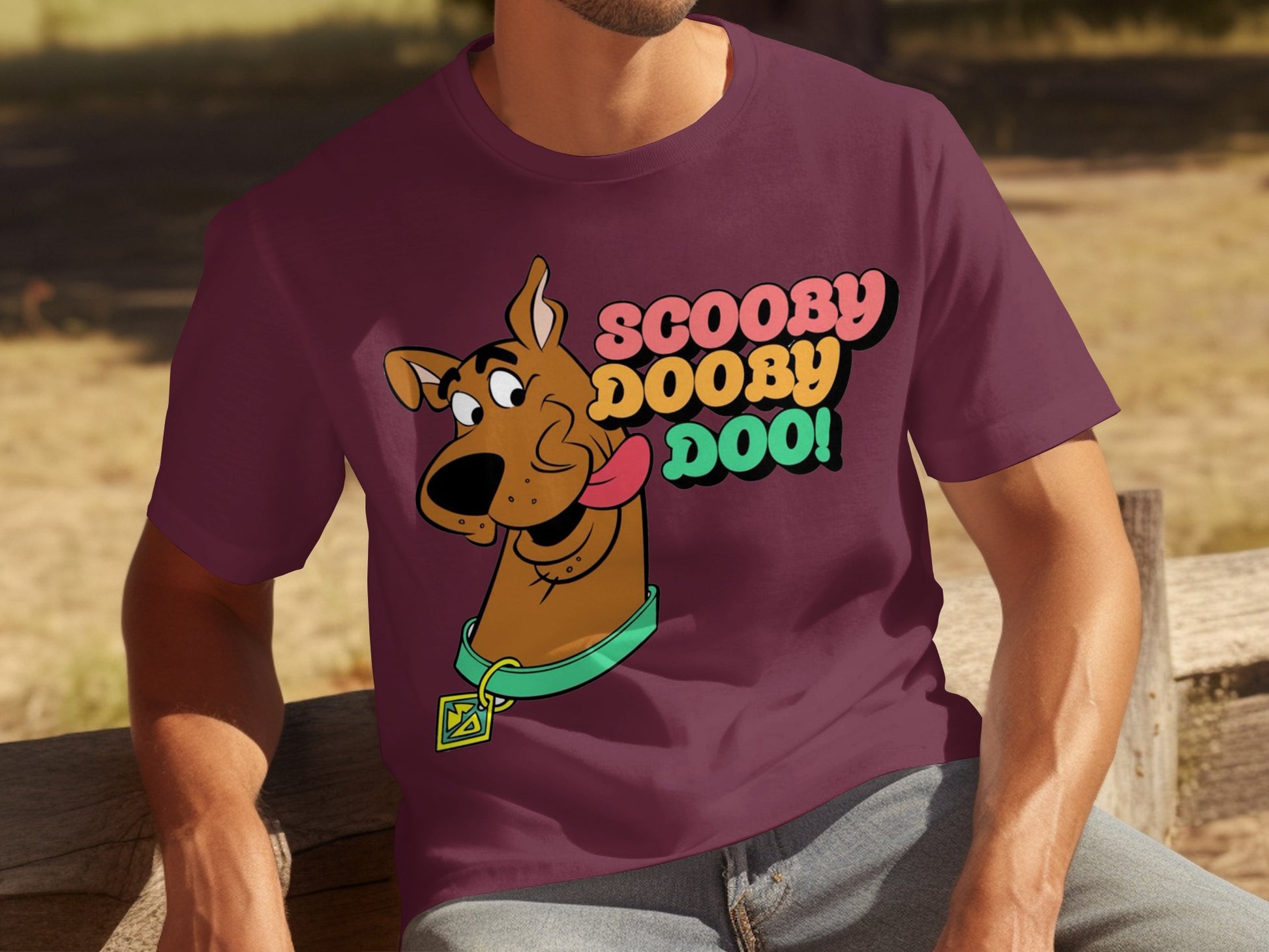 Scooby Dooby Doo Graphic Shirt Retro Cartoon Tee