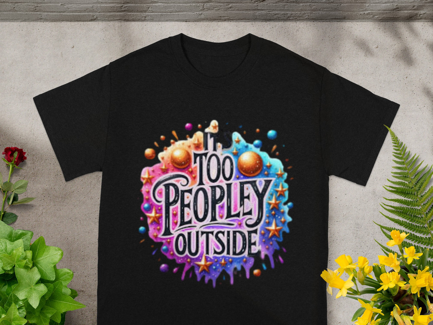 Too Peopley Outside Graphic T-Shirt