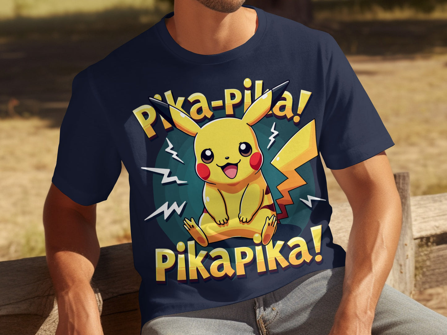 Pika Pika Pikachu Graphic Print T-shirt product
