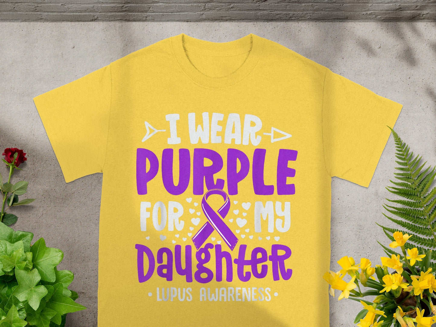 I Wear Purple for My Daughter Lupus Awareness Shirt