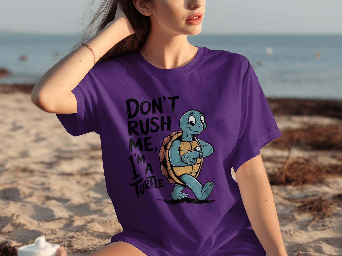 Don't Rush Me I'm a Turtle Graphic Tee Shirt