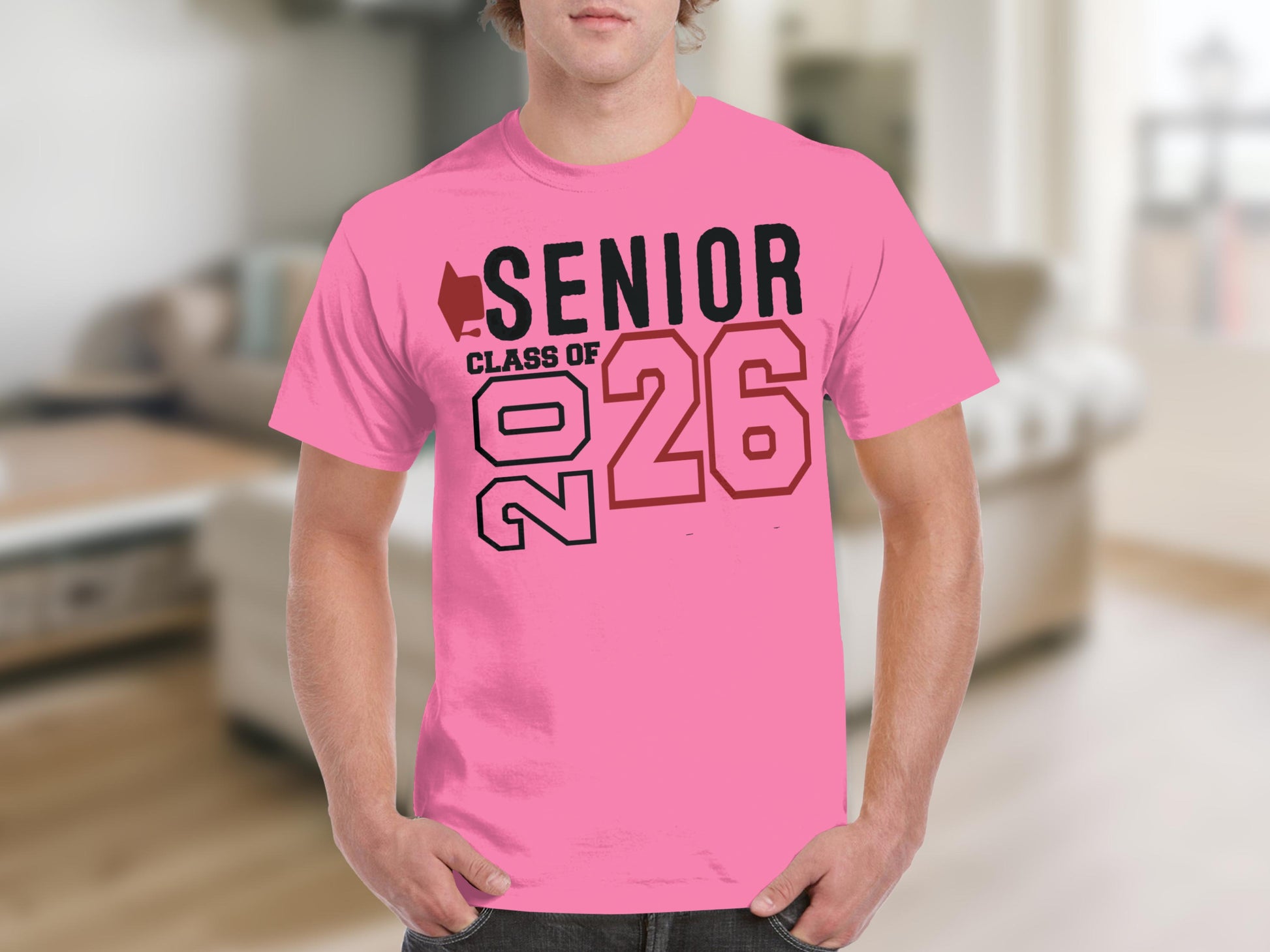 Senior Class of 2026 Pink Shirt Graduation Gift