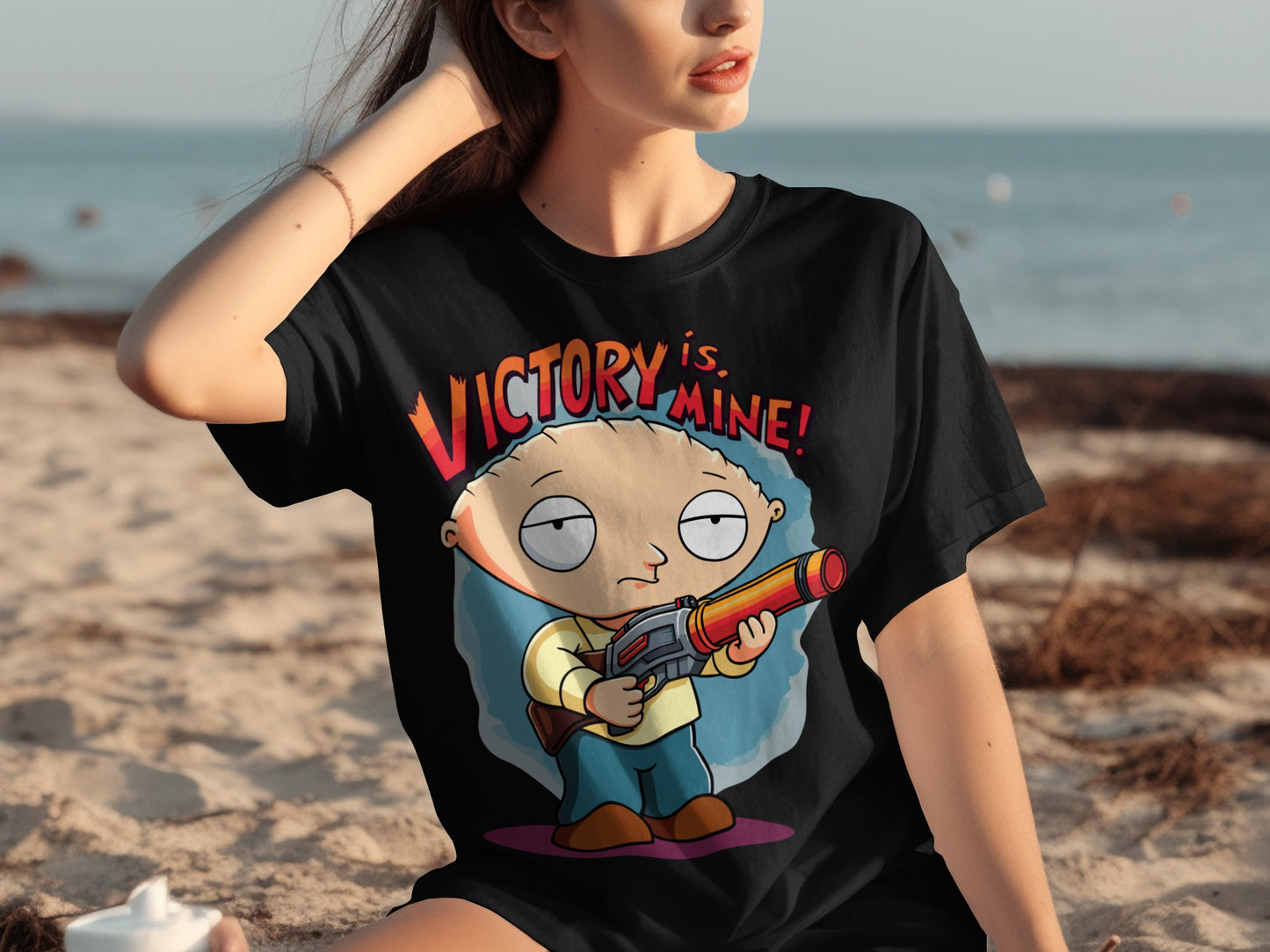 Victory Is Mine Stewie Griffin Graphic T-Shirt