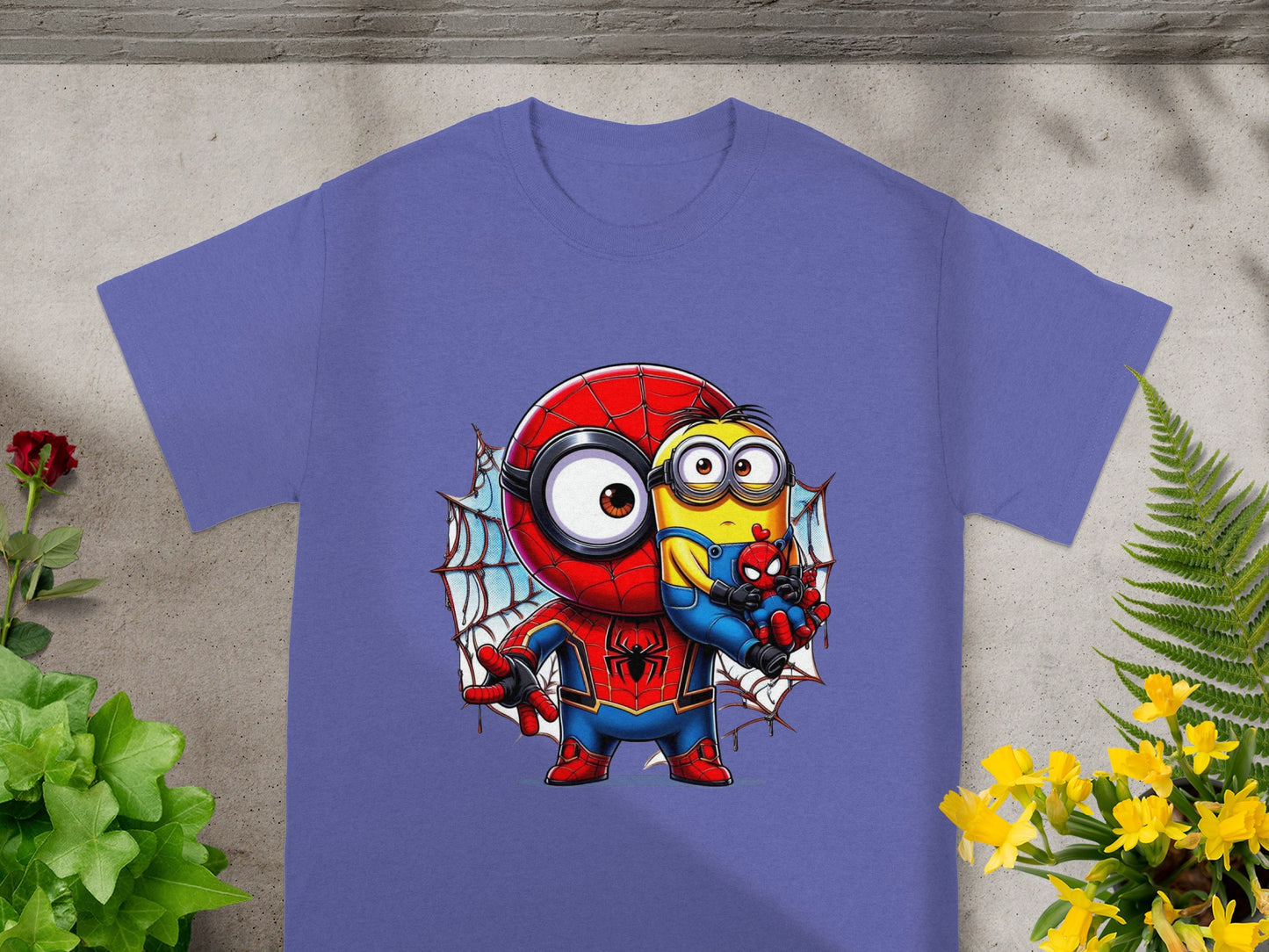 Minion & Spidey Crossover Charm T-Shirt