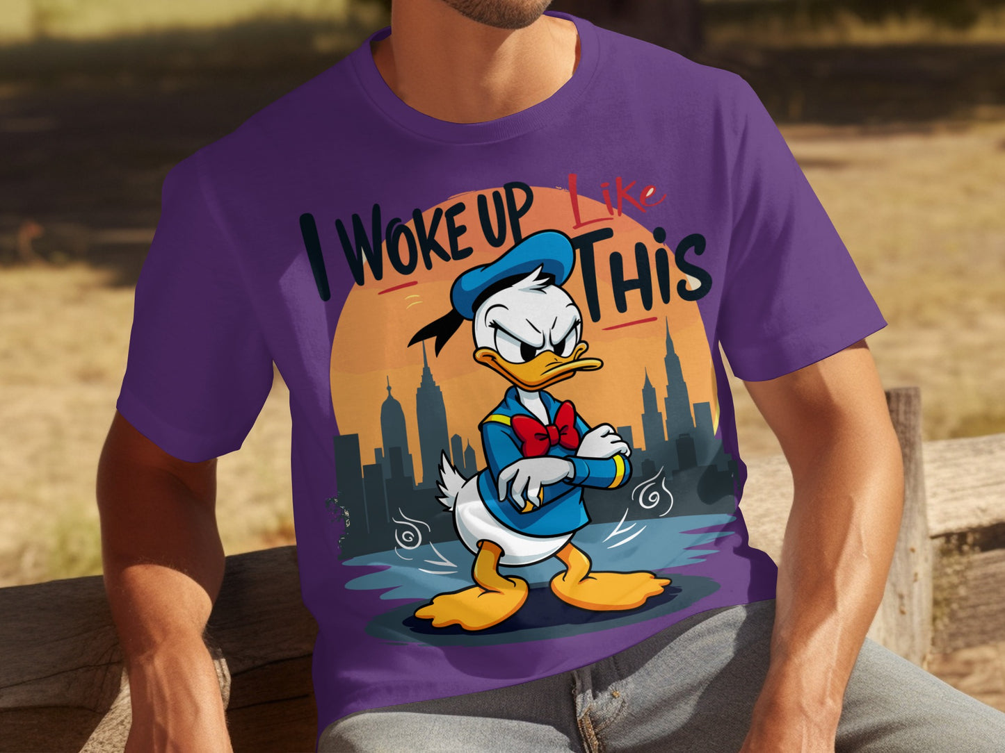 I Woke Up Like This Purple Graphic T-Shirt