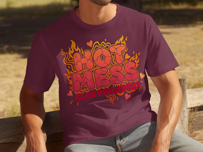 Hot Mess Club President Graphic Design T-shirt