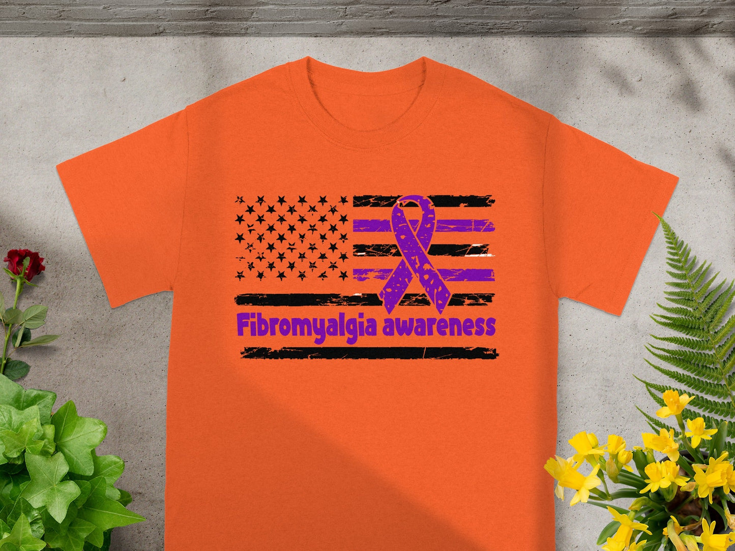 Fibromyalgia Awareness Ribbon Design T-Shirt