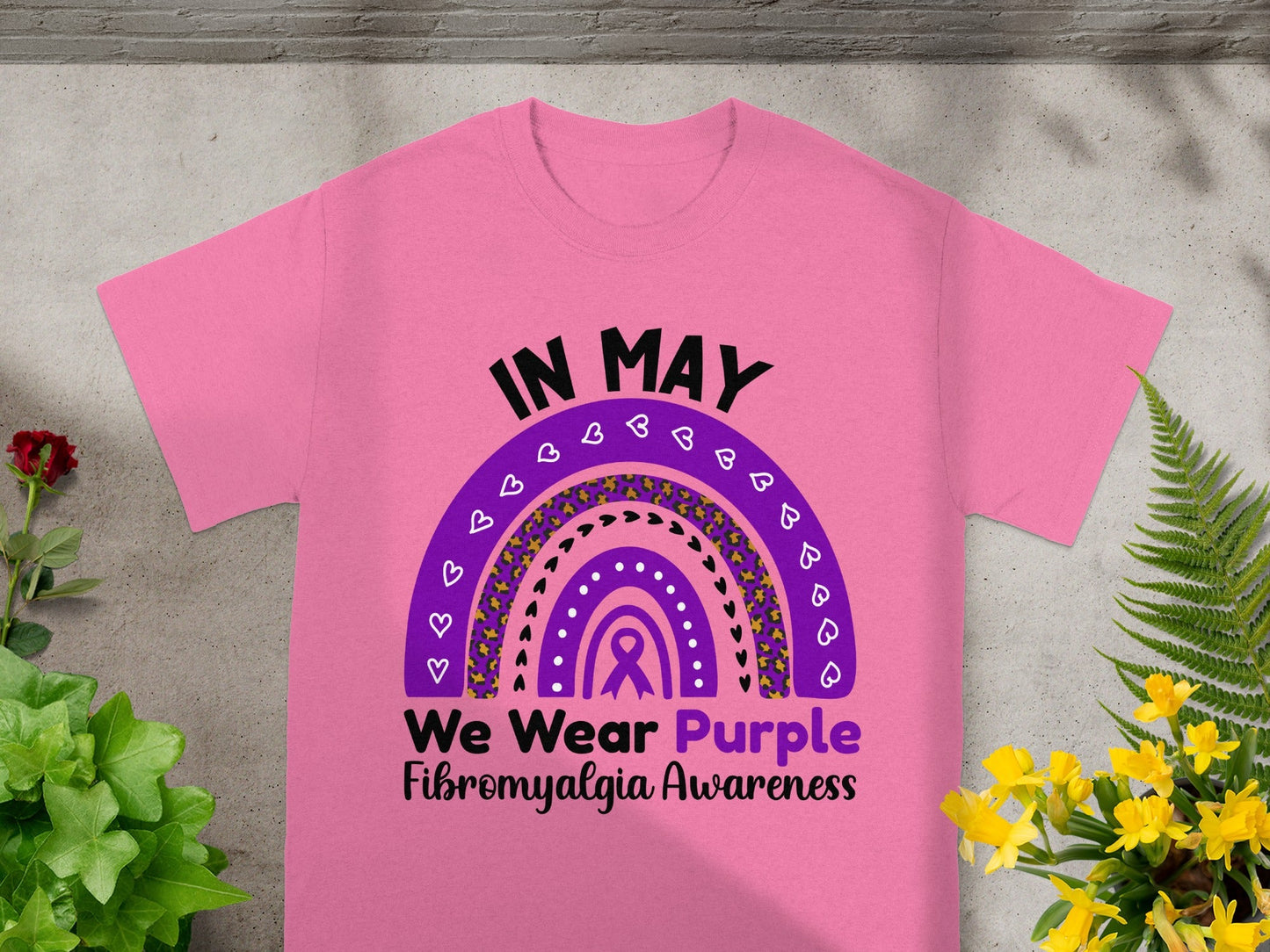 In May We Wear Purple Fibromyalgia Awareness T-Shirt