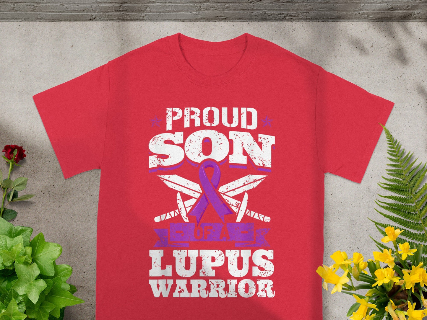 Proud Son Of A Lupus Warrior Graphic T-Shirt