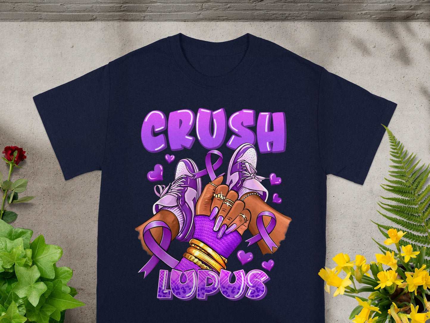 Purple Crush Lupus Awareness Graphic T-shirt