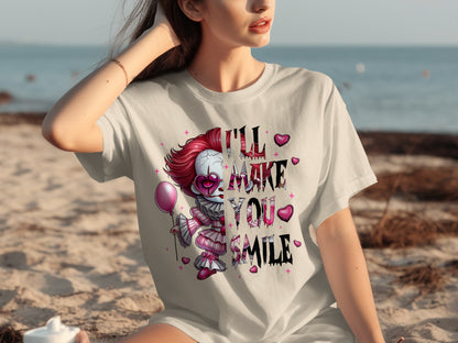 I'll Make You Smile Graphic Tee Casual Wear