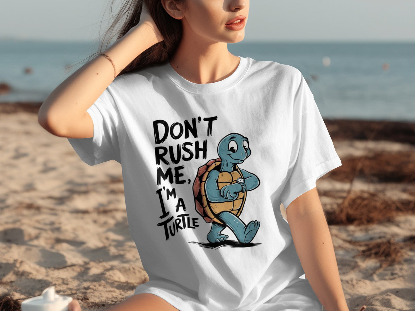 Don't Rush Me I'm A Turtle Graphic T-Shirt