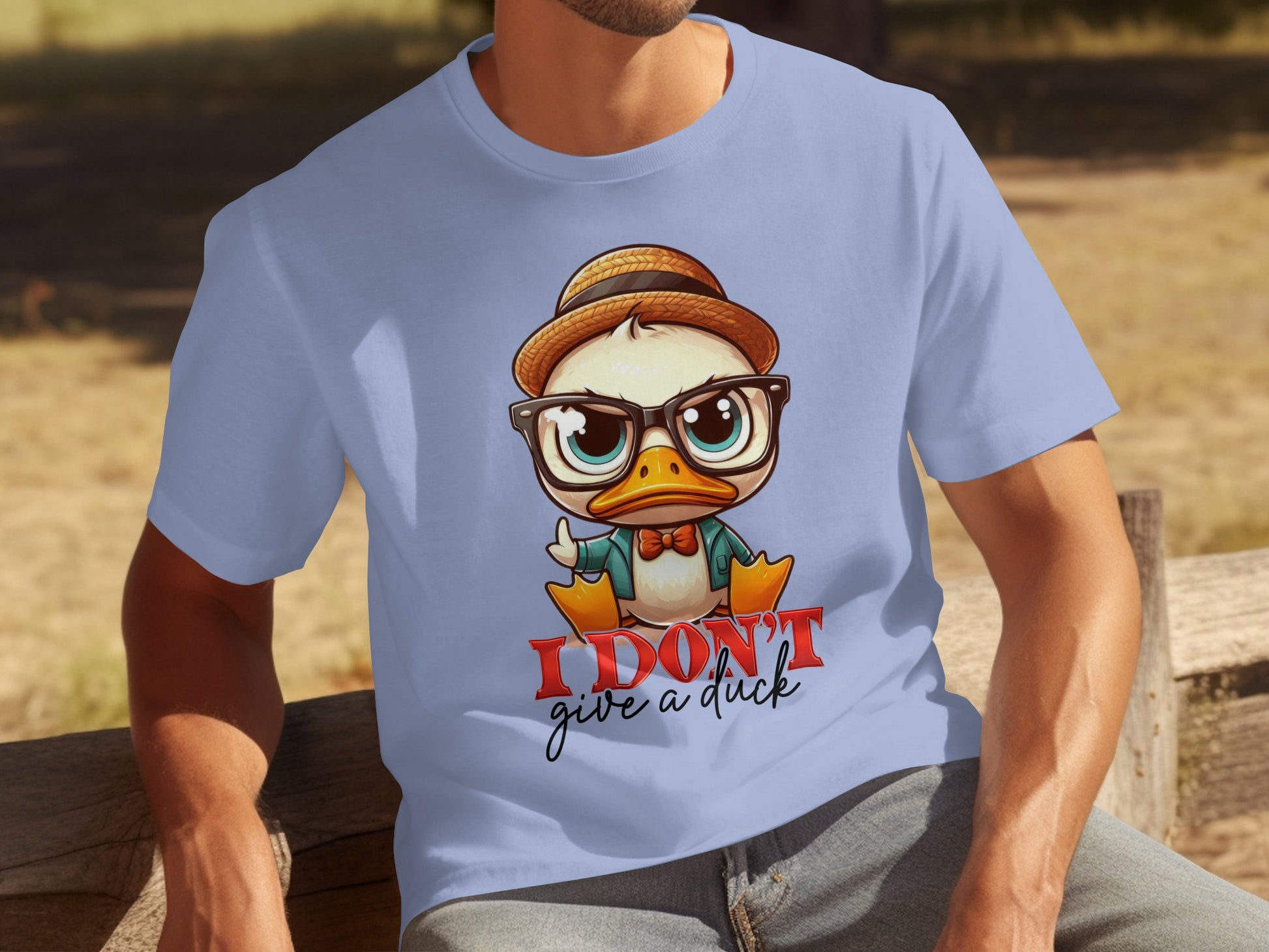 I Don't Give a Duck Funny Duck Graphic T-Shirt