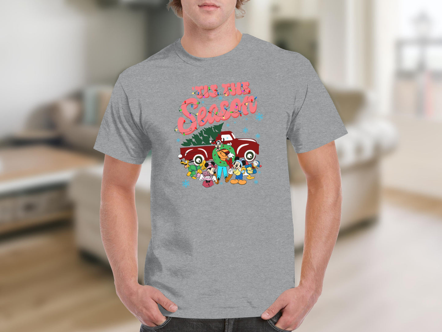 Festive Cartoon Characters Tis The Season T-Shirt