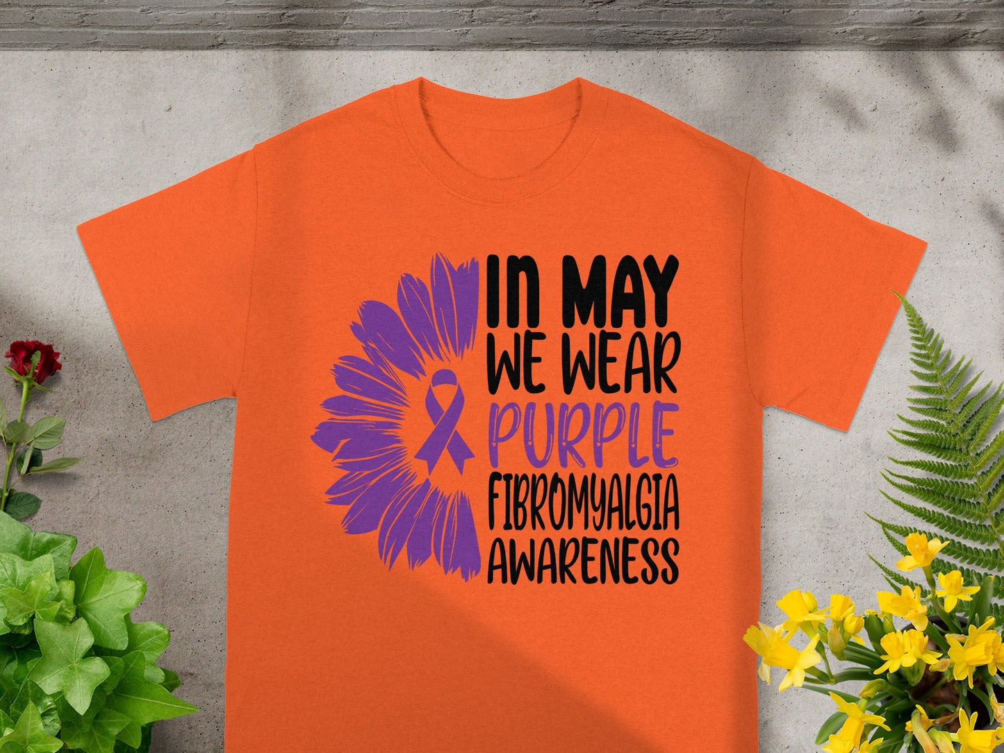 In May We Wear Purple Fibromyalgia Awareness Shirt