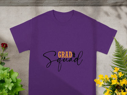 Grad Squad Purple Graduation Shirt for Grads