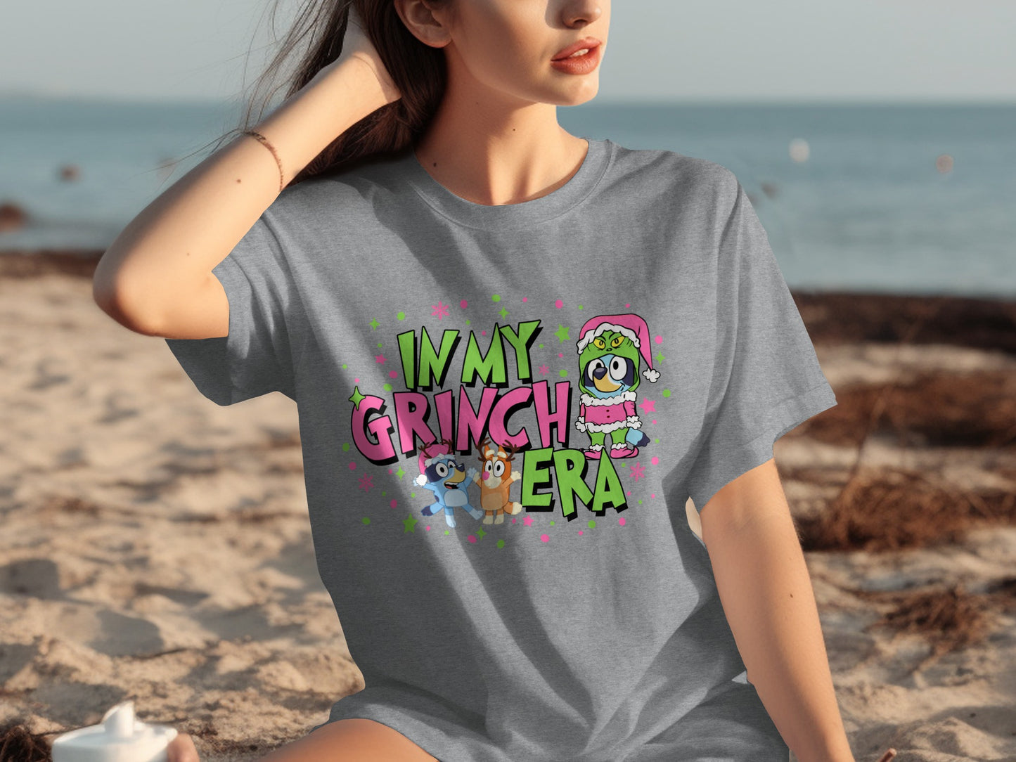 In My Grinch Era Graphic T-Shirt Fun Christmas Top